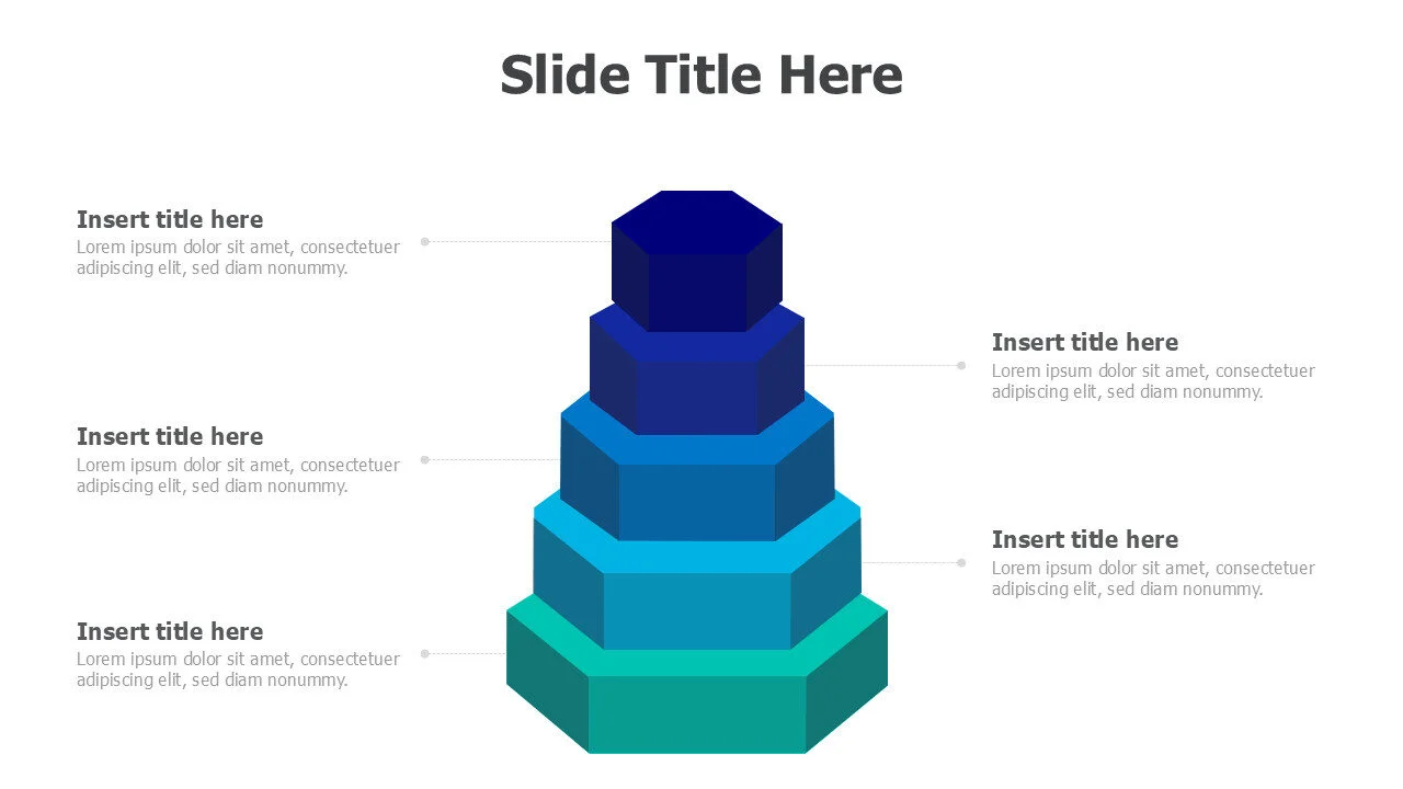 5 points 3D hexagons 4