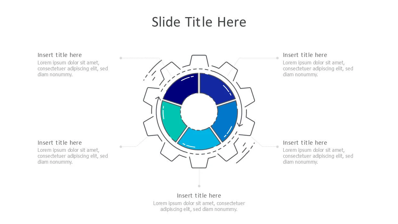 5 points around gear 50