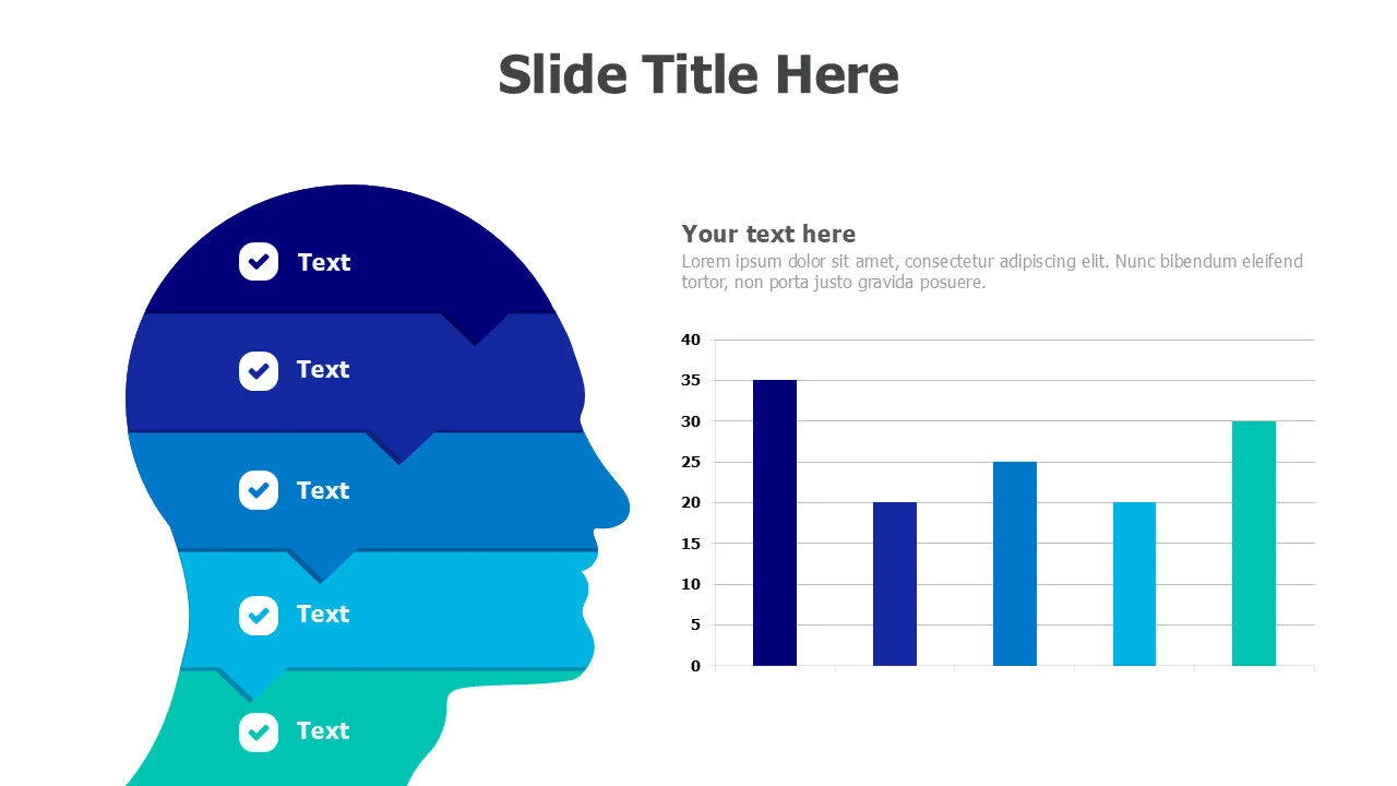 5 points brain infographic 8
