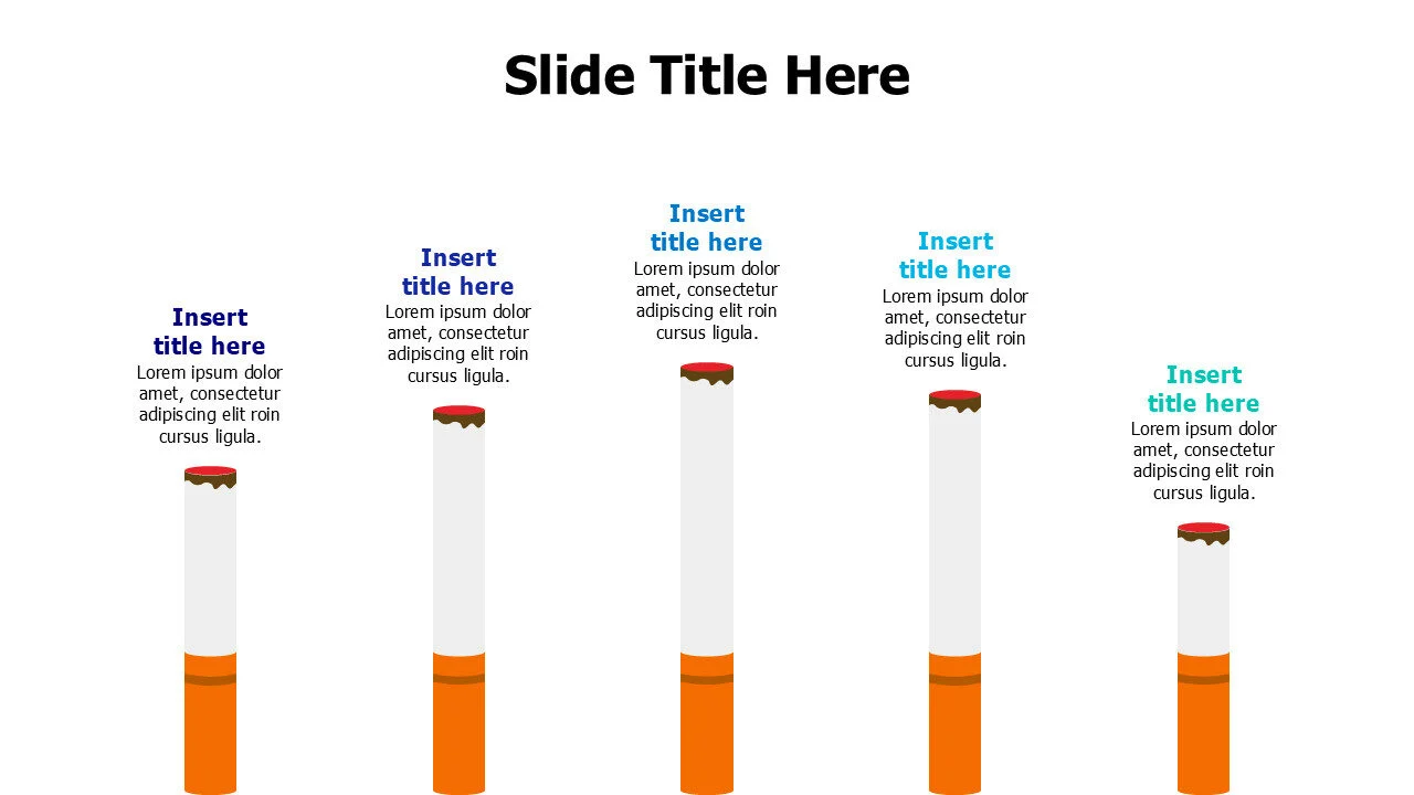 5 points cigarettes infographic