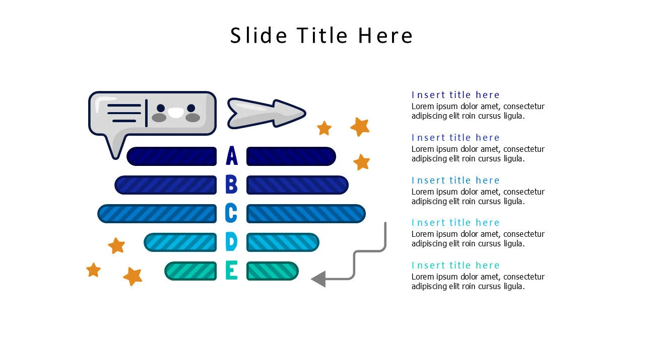 5 points doodle comparison infographic