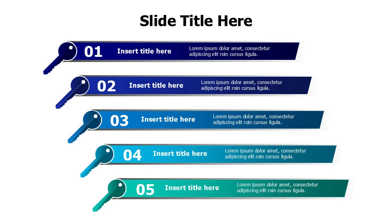 5 points key infographic