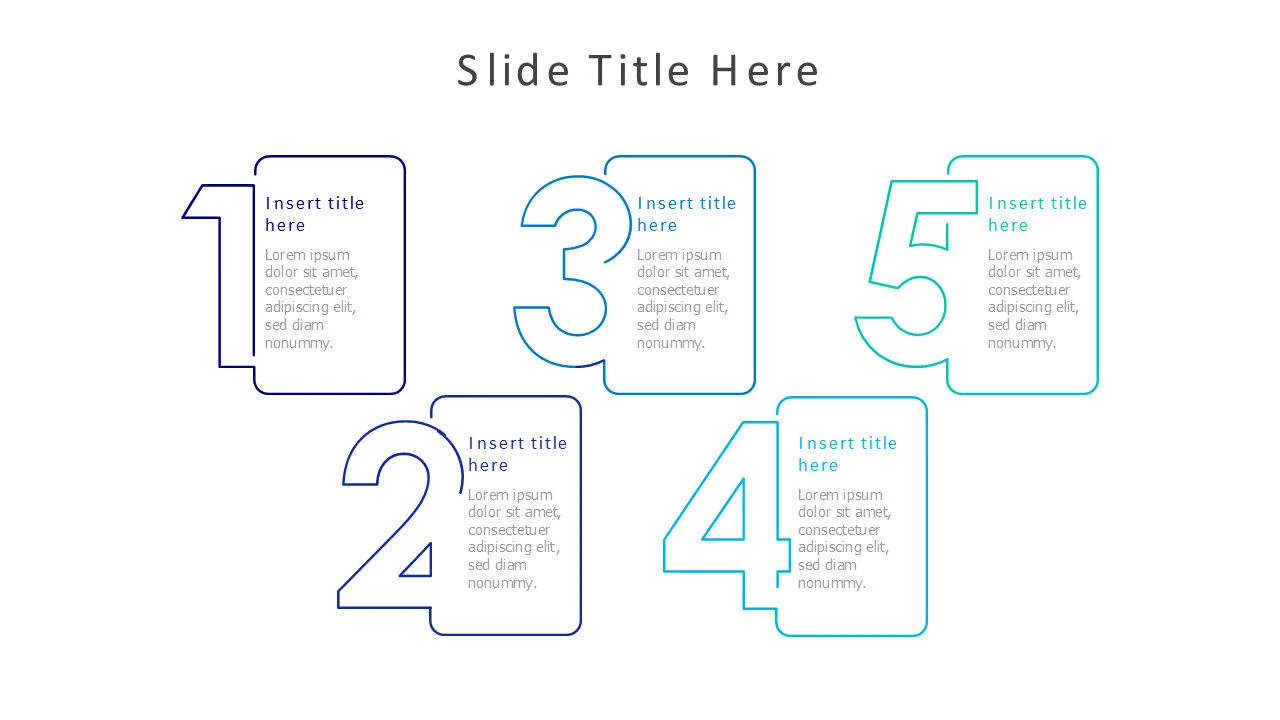 5 points numbering 5