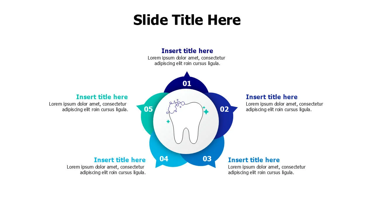 5 points on shiny tooth infographic