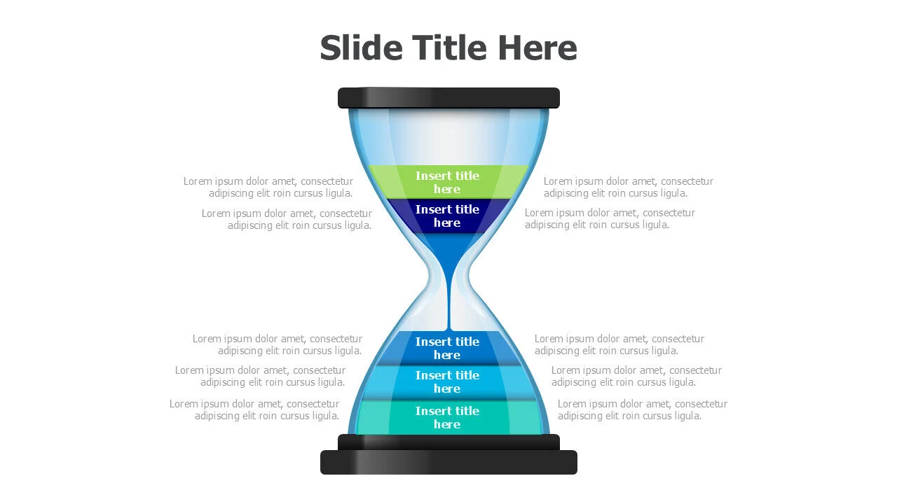 5 points sand watch infographic