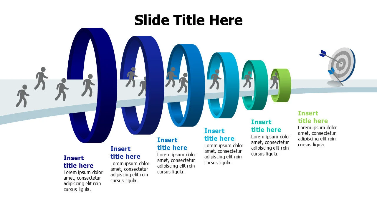 6 circles to goal infographic