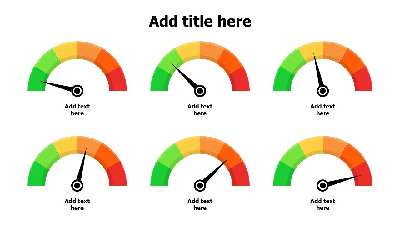 6 level risk charts from green to red