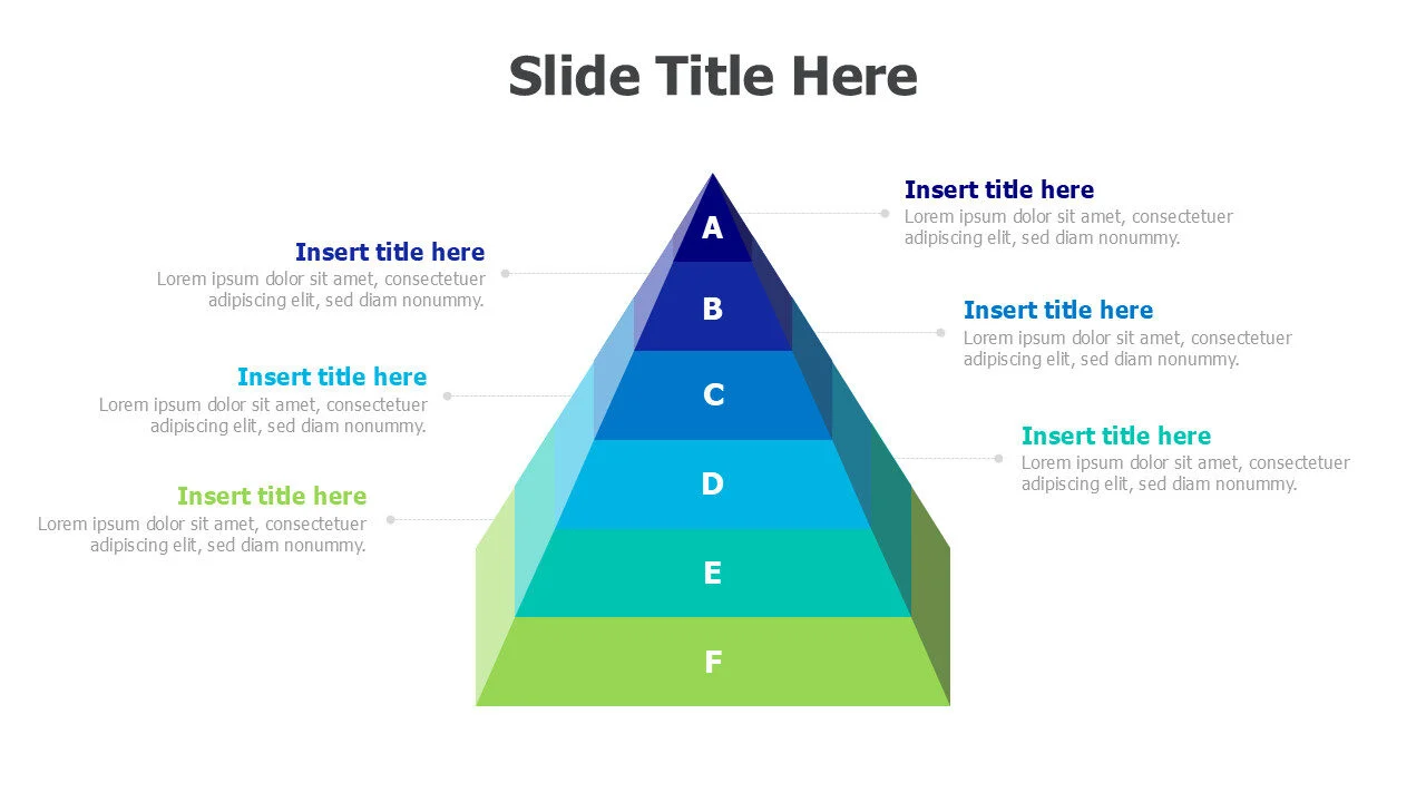 6 levels 3D pyramid 51