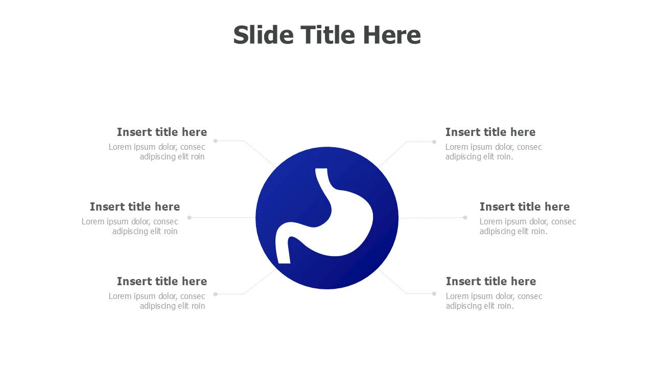 6 points around stomach 8