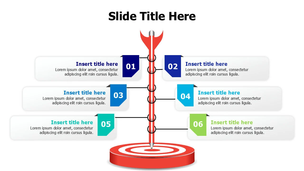 6 points bencil to goal infographic