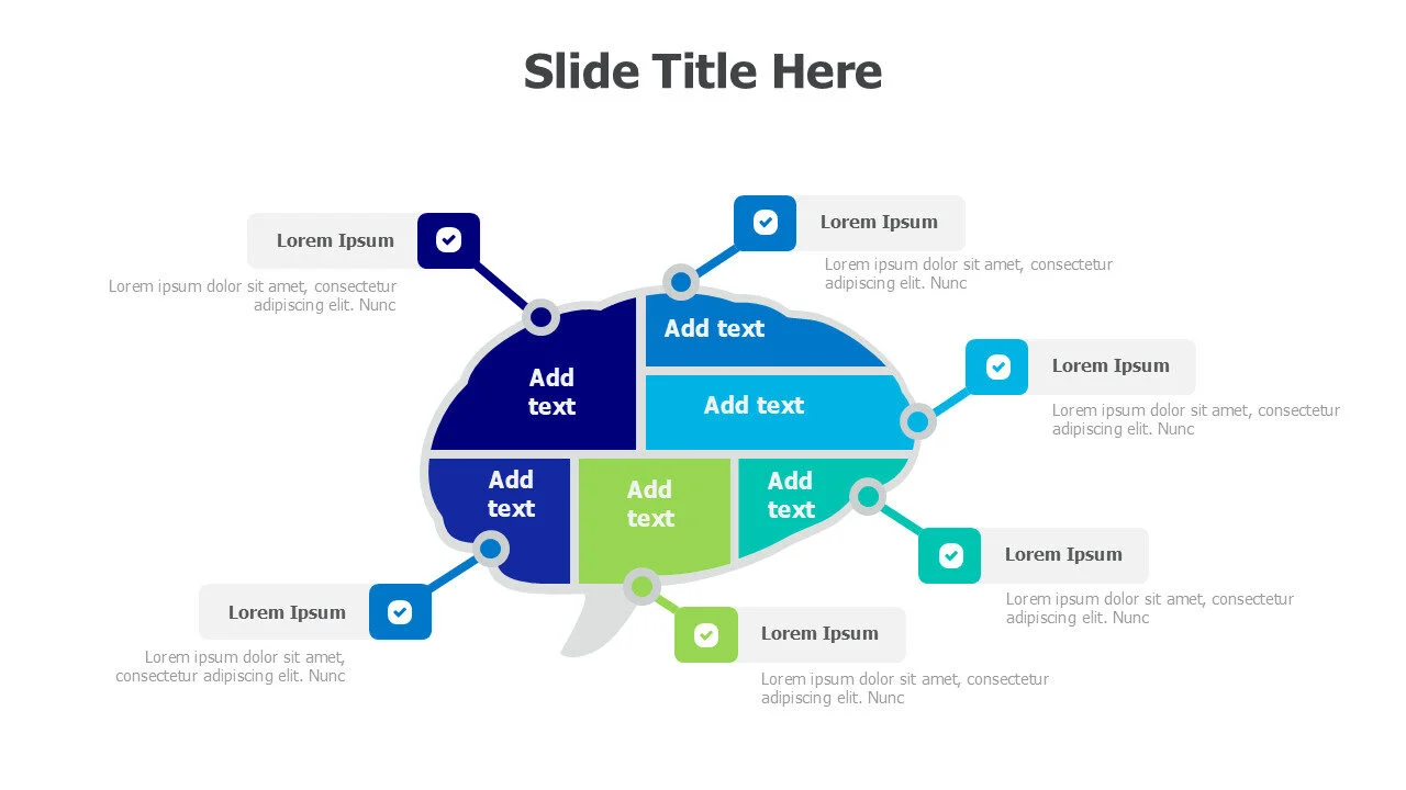 6 points brain infographic 17