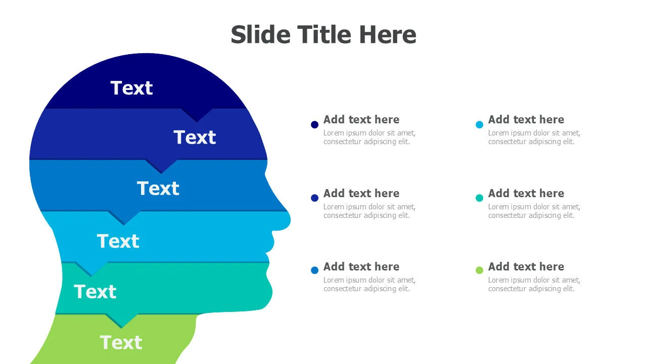 6 points brain infographic 9