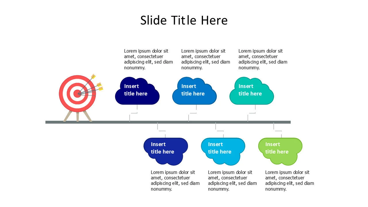 6 points clouds to goal infographic