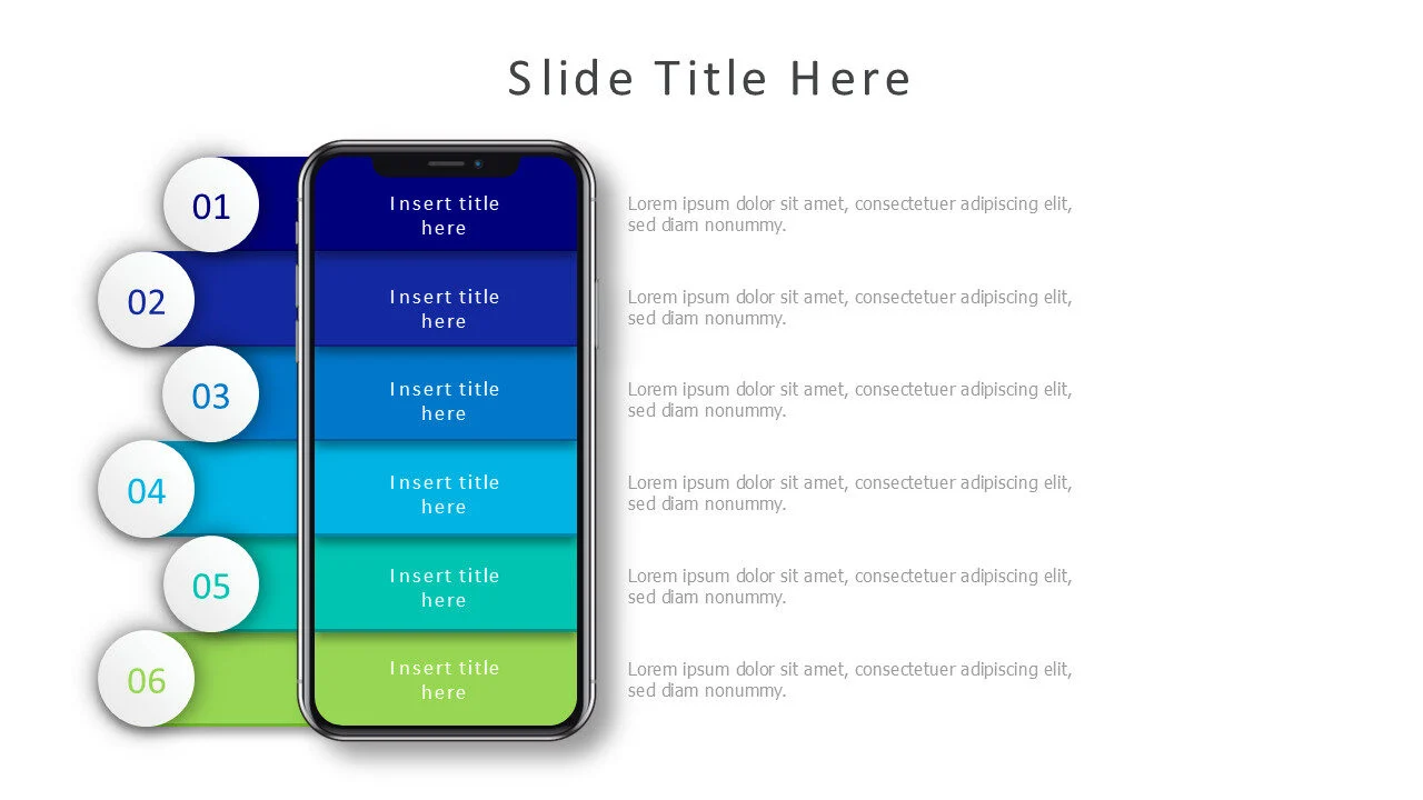 6 points iPhone Infographic