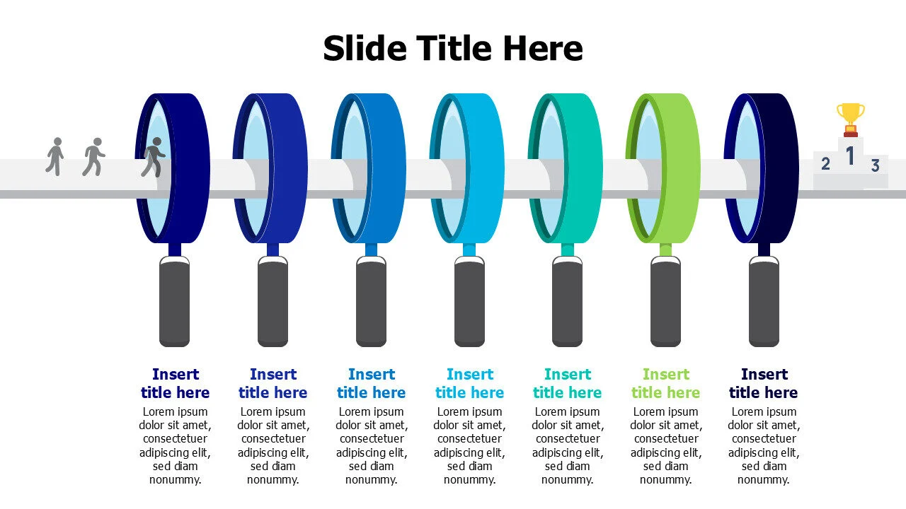 7 magnifying glass infographic