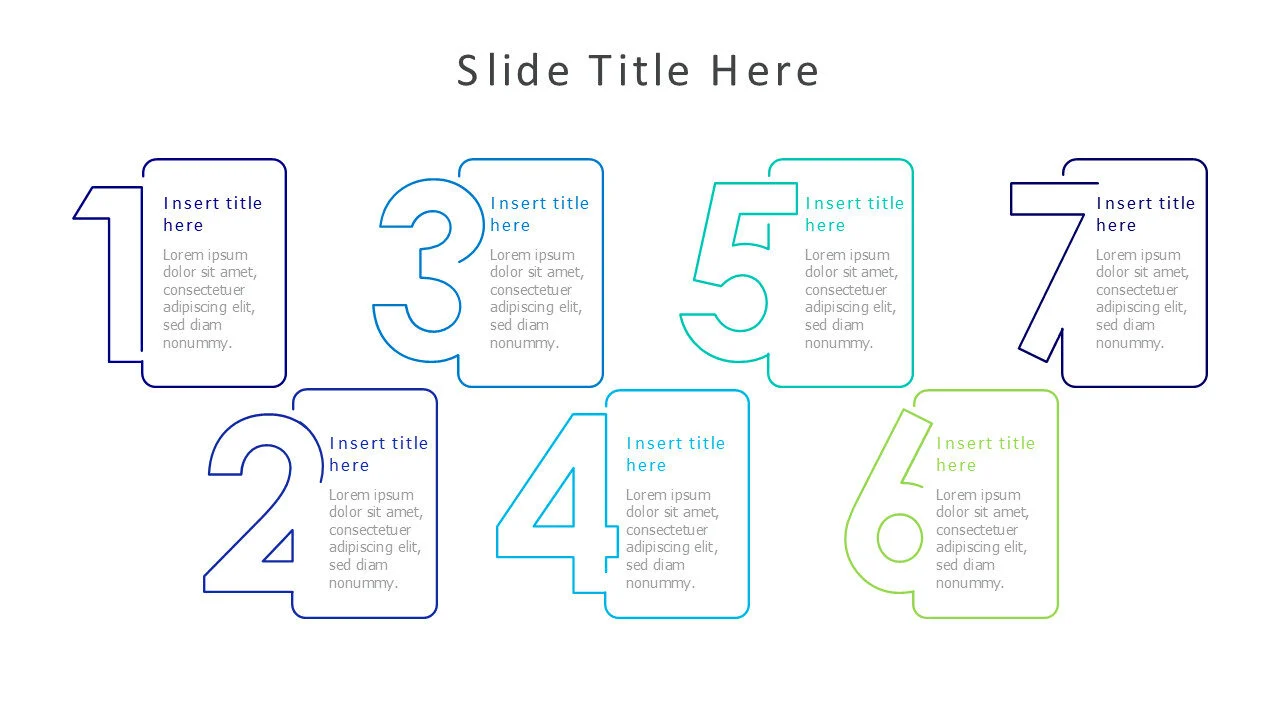 7 points numbering 7