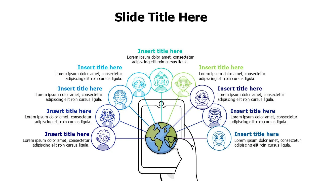 9 points doodle figures online infographic