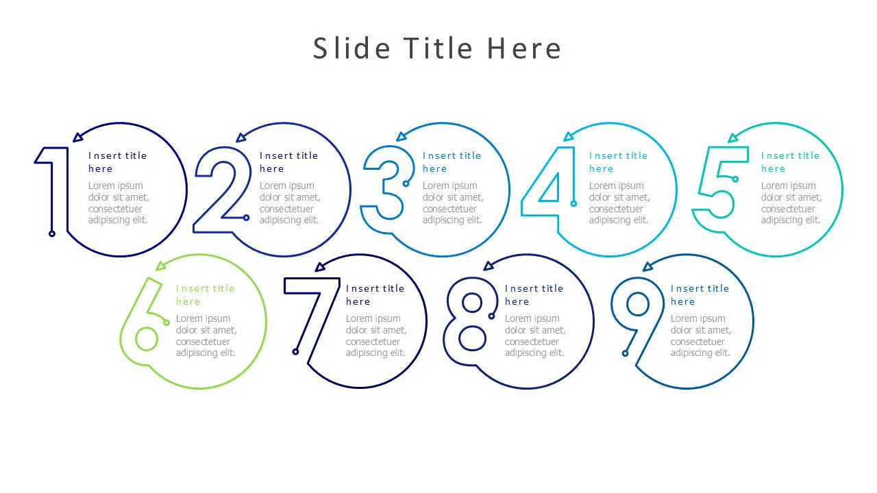 9 points numbering 19