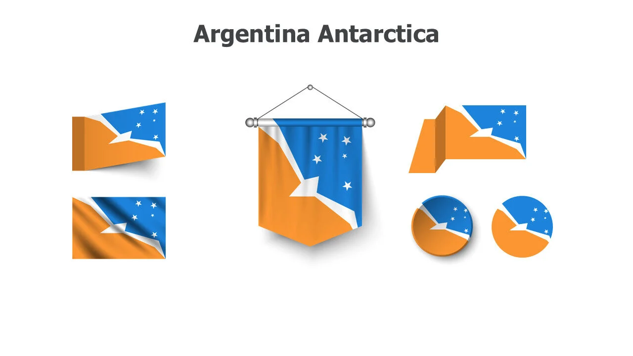 Argentina Antarctica flags