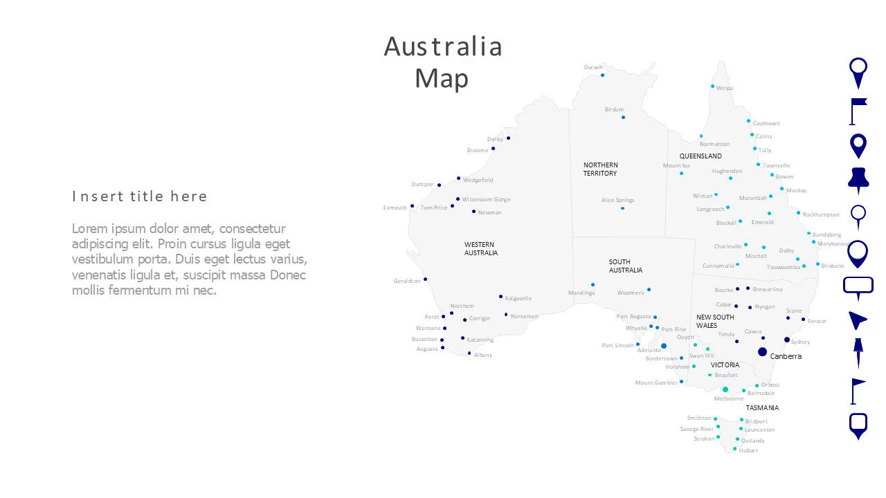 Australia Map with names 19