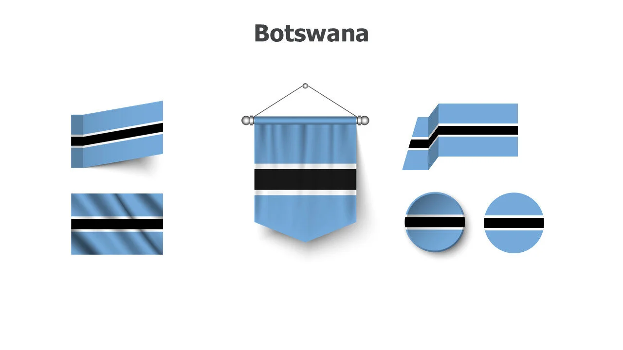 Botswana flags