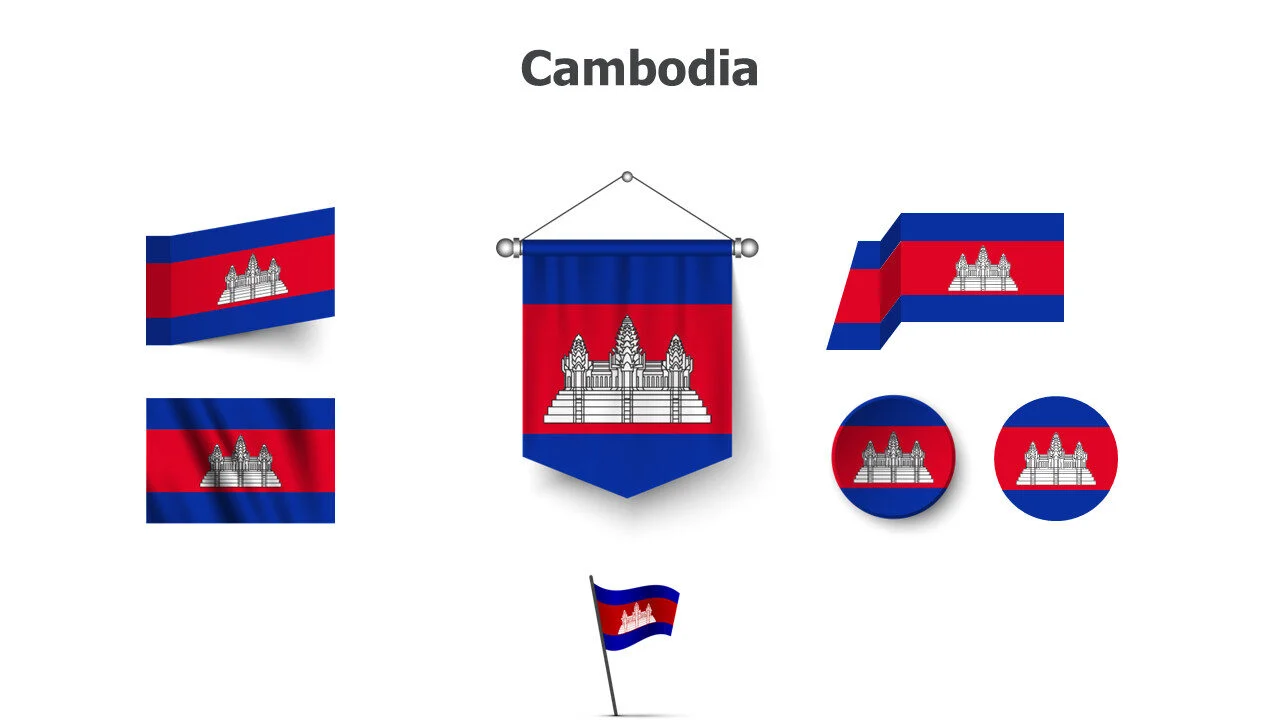 Cambodia flags
