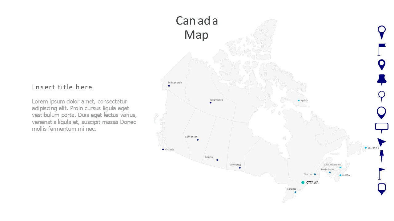 Canada Map with names 25