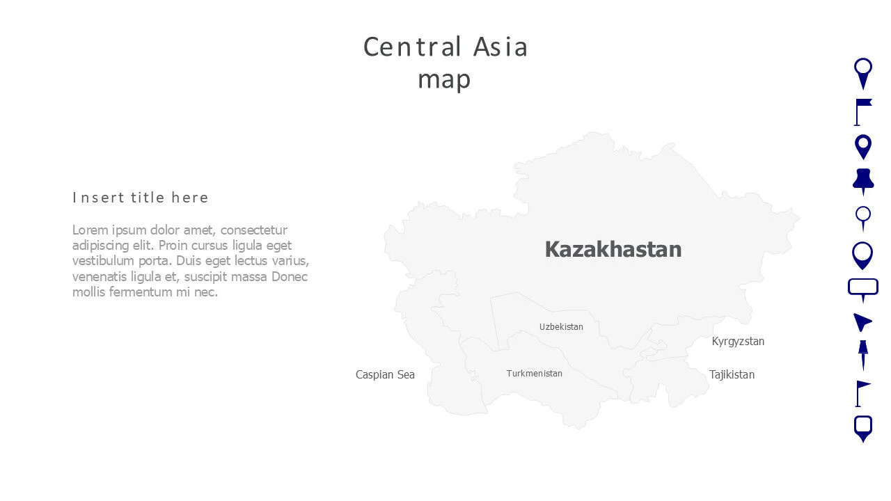 Central Asia map
