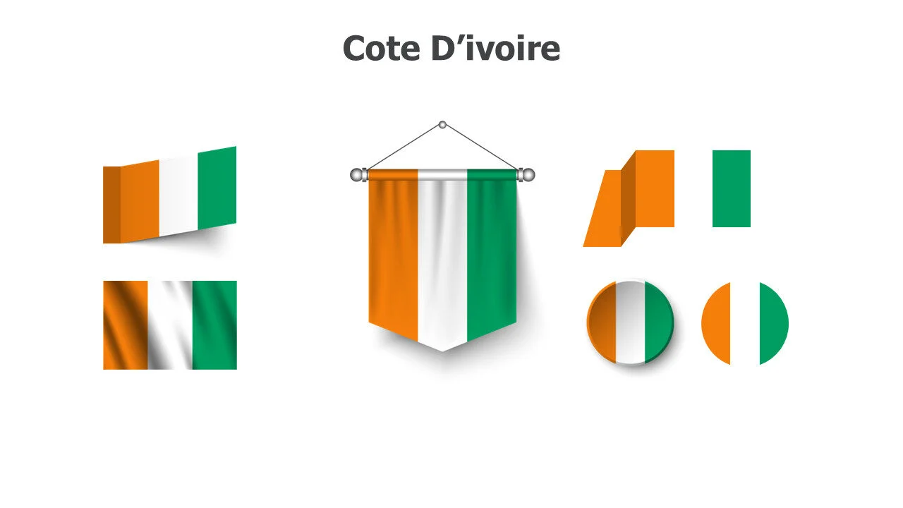 Cote Daivoire flags