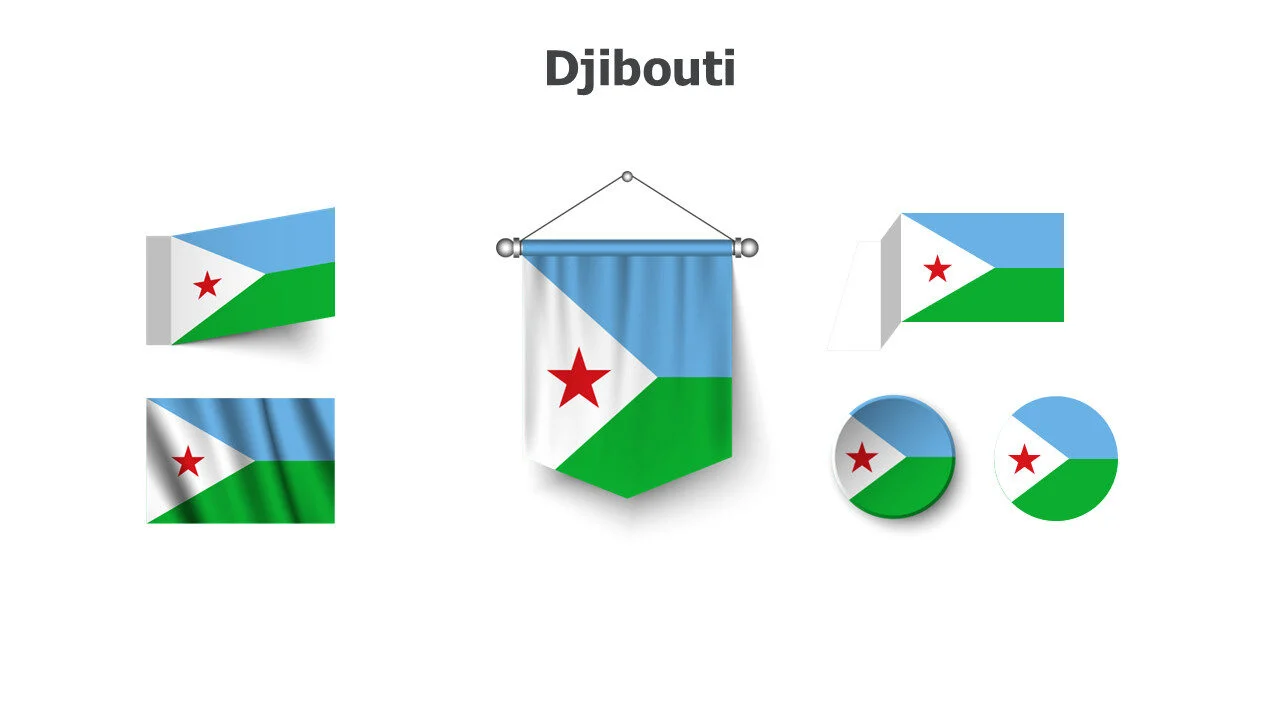 Djibouti flags