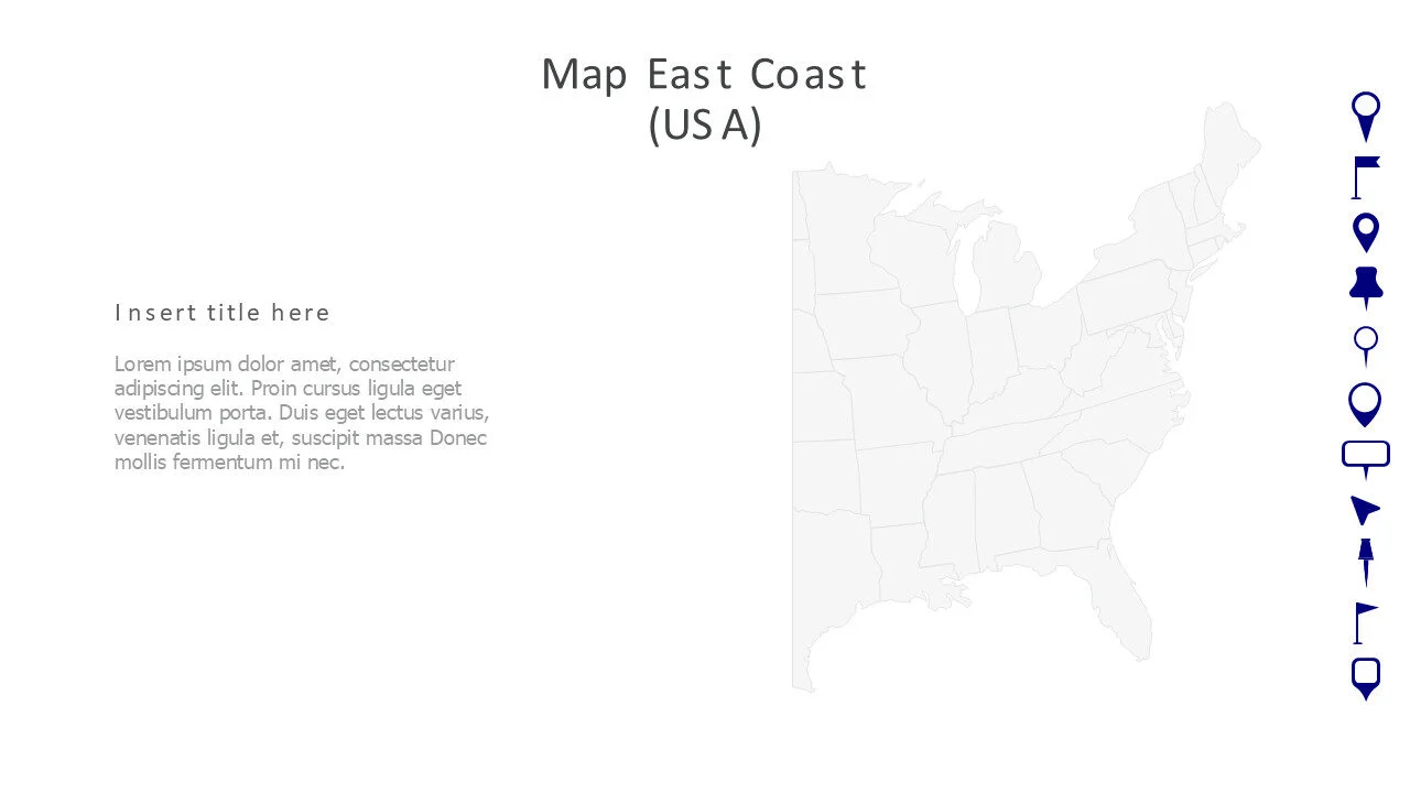 East Coast Map USA