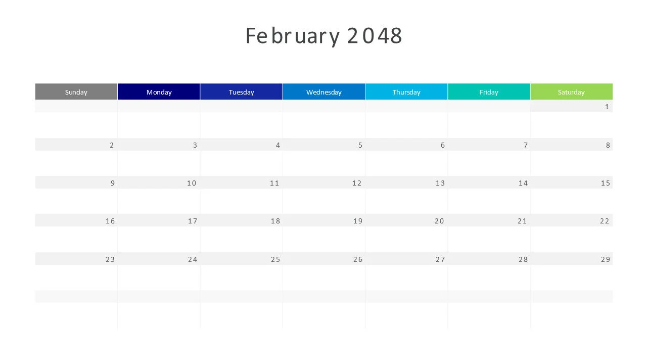 February 2048 calendar
