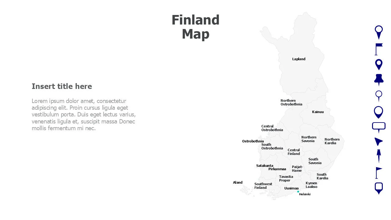 Finland Map with names 63