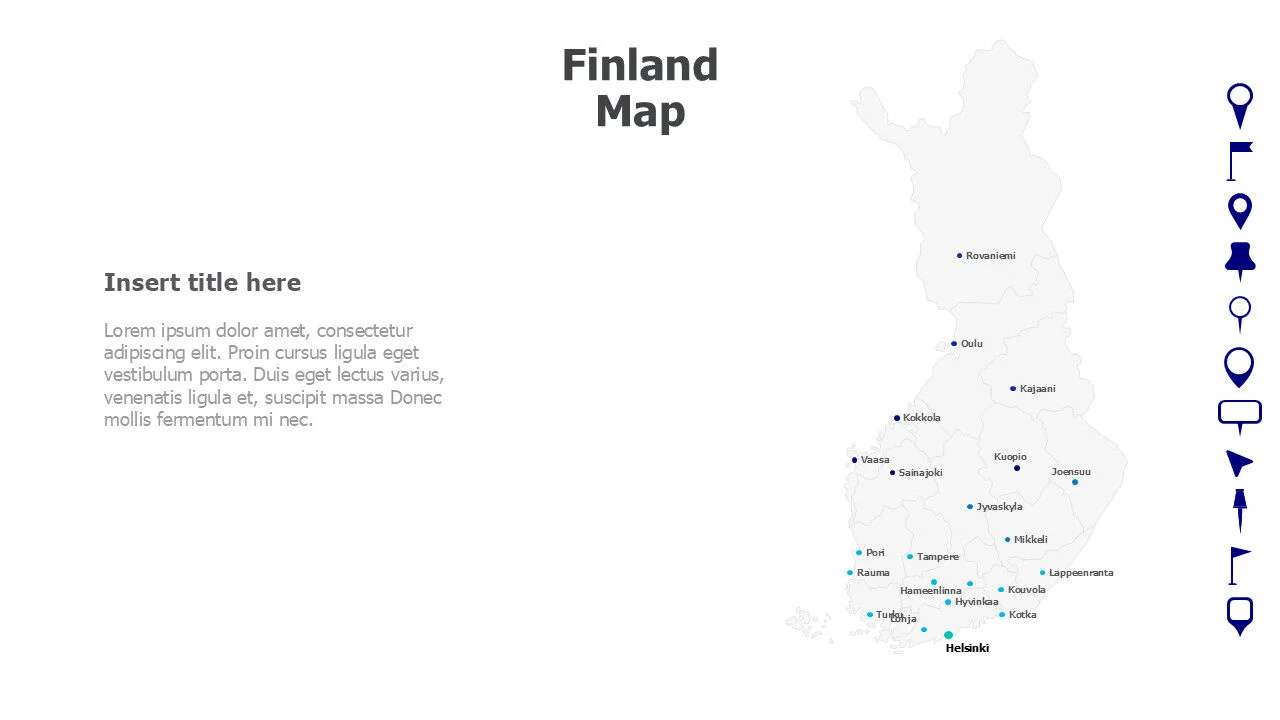 Finland Map with names 64