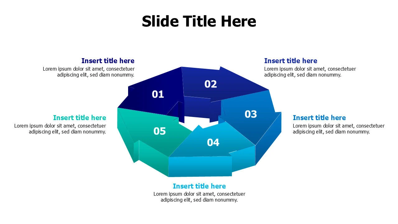 Five 3D Consecutive Arrows