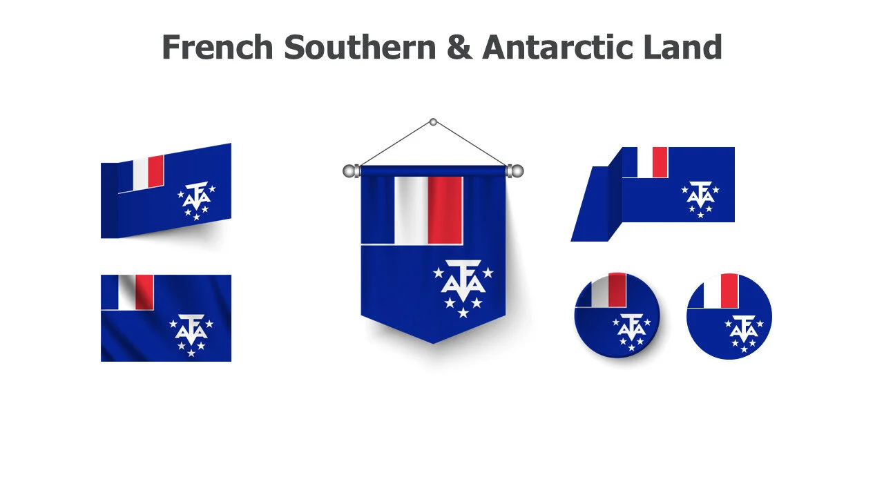 French Southern and Antarctic Land flags