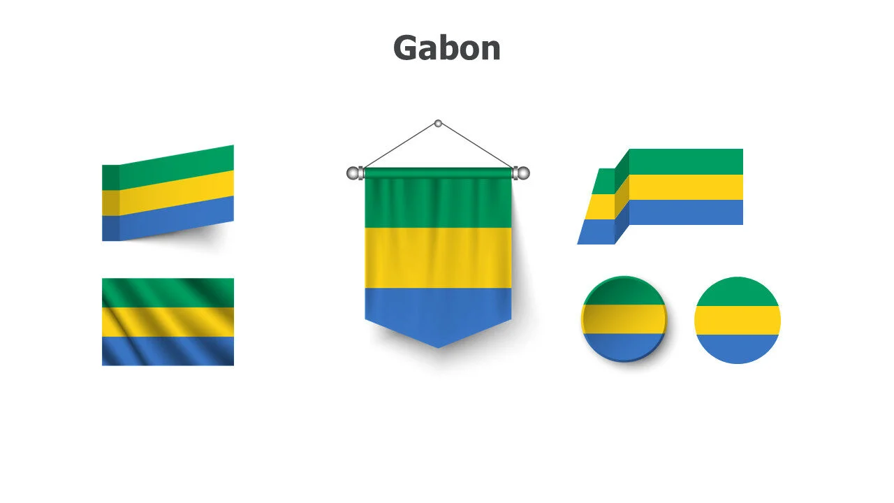 Gabon flags