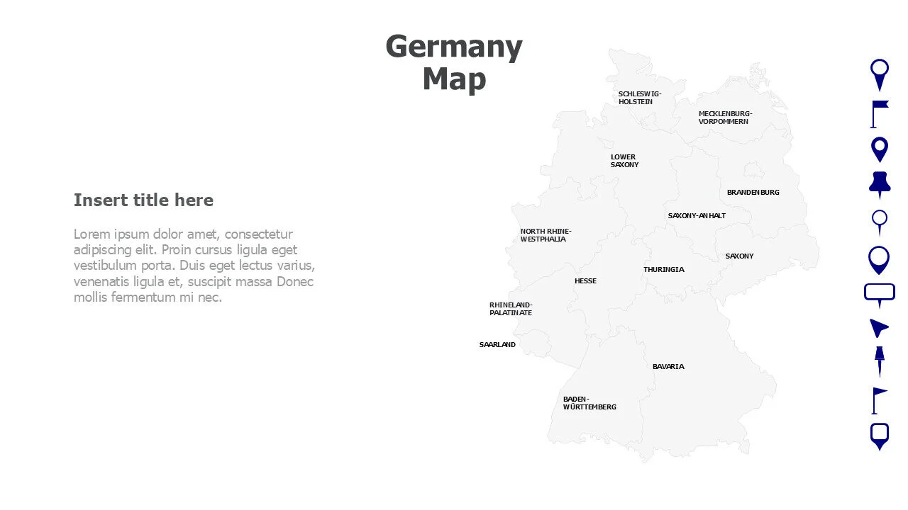 Germany Map with names 23