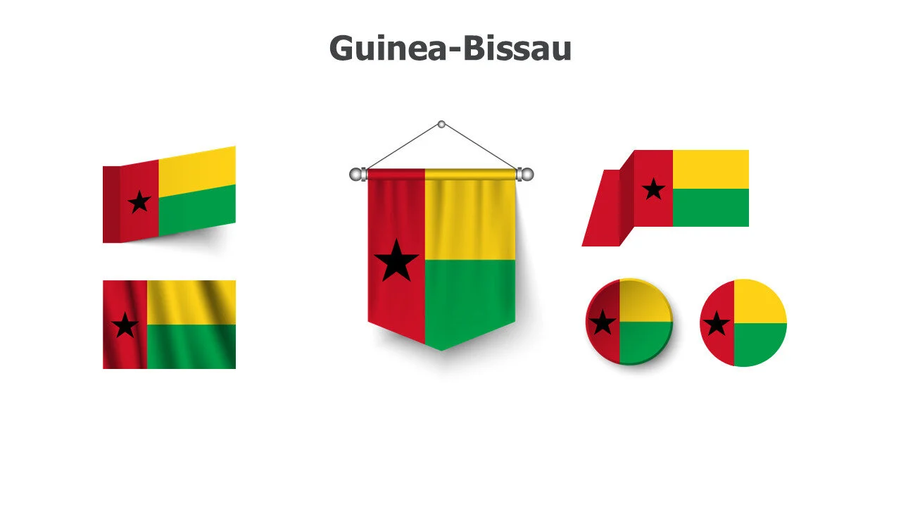 Guinea Bissau flags