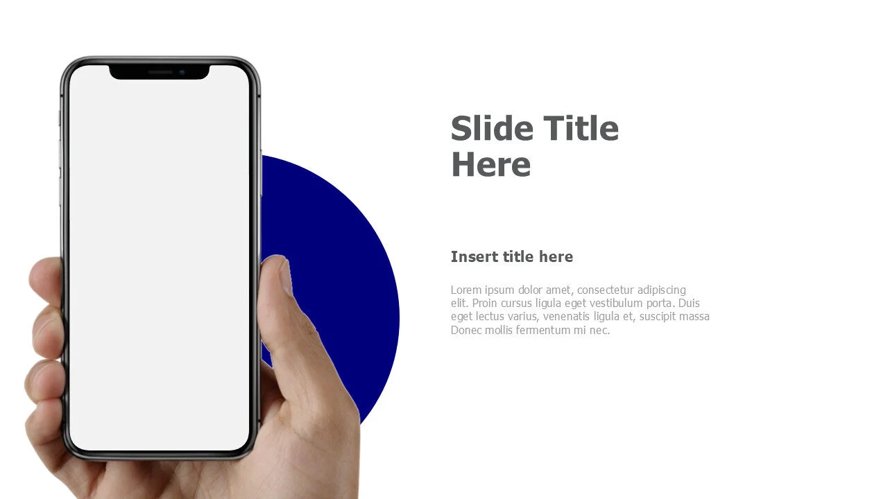 Hand holding mobile image placeholder 132