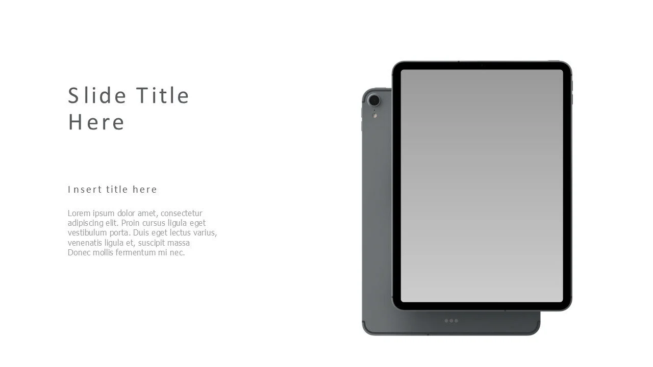 Ipad front and back image mockup