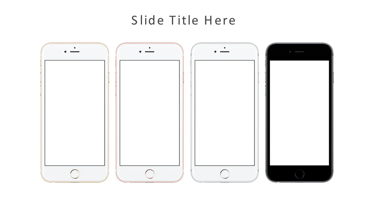 Iphone different colors mockups