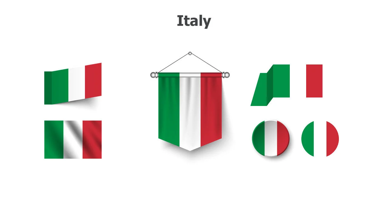 Italy flags