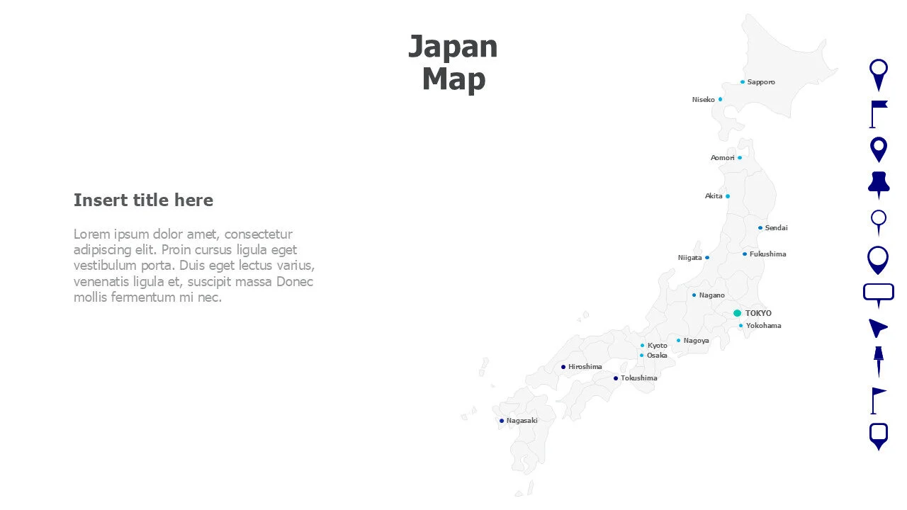 Japan Map with names 82