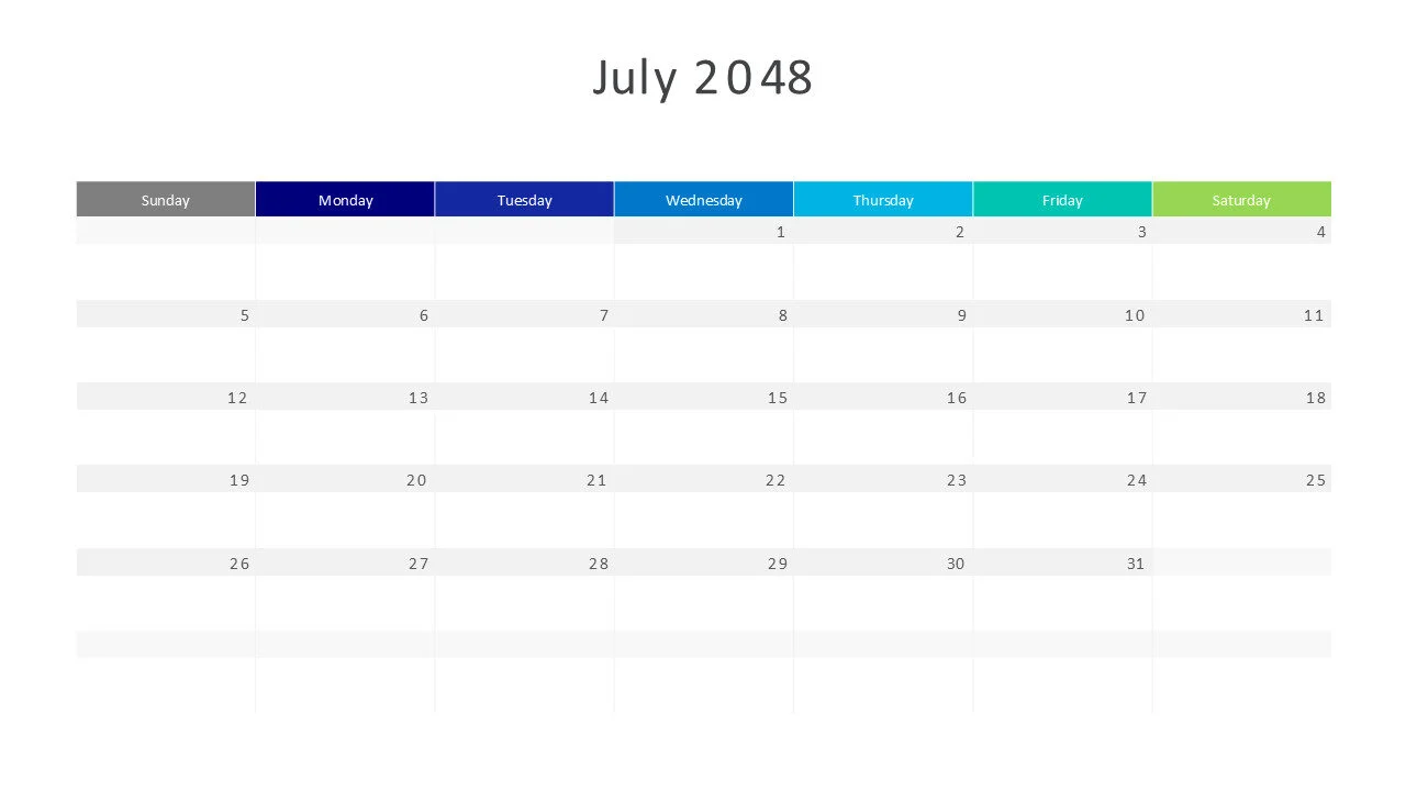 July 2048 calendar