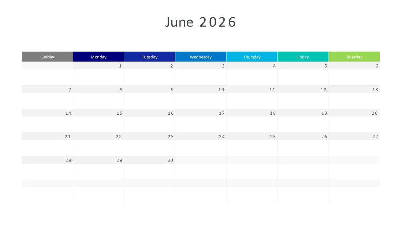 June 2026 calendar