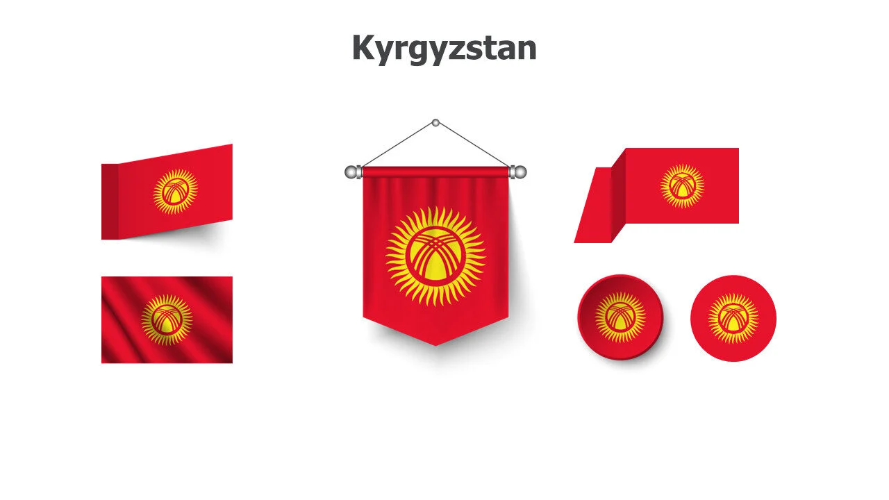 Kyrgyzstan flags