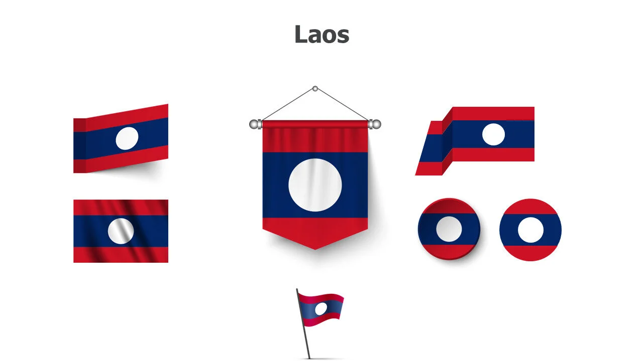 Laos flags