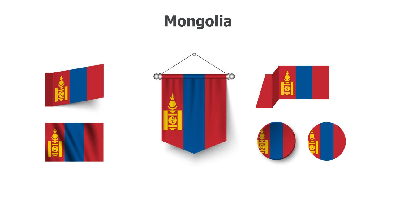 Mongolia flags