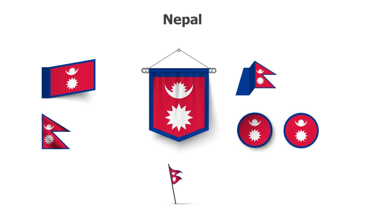 Nepal flags